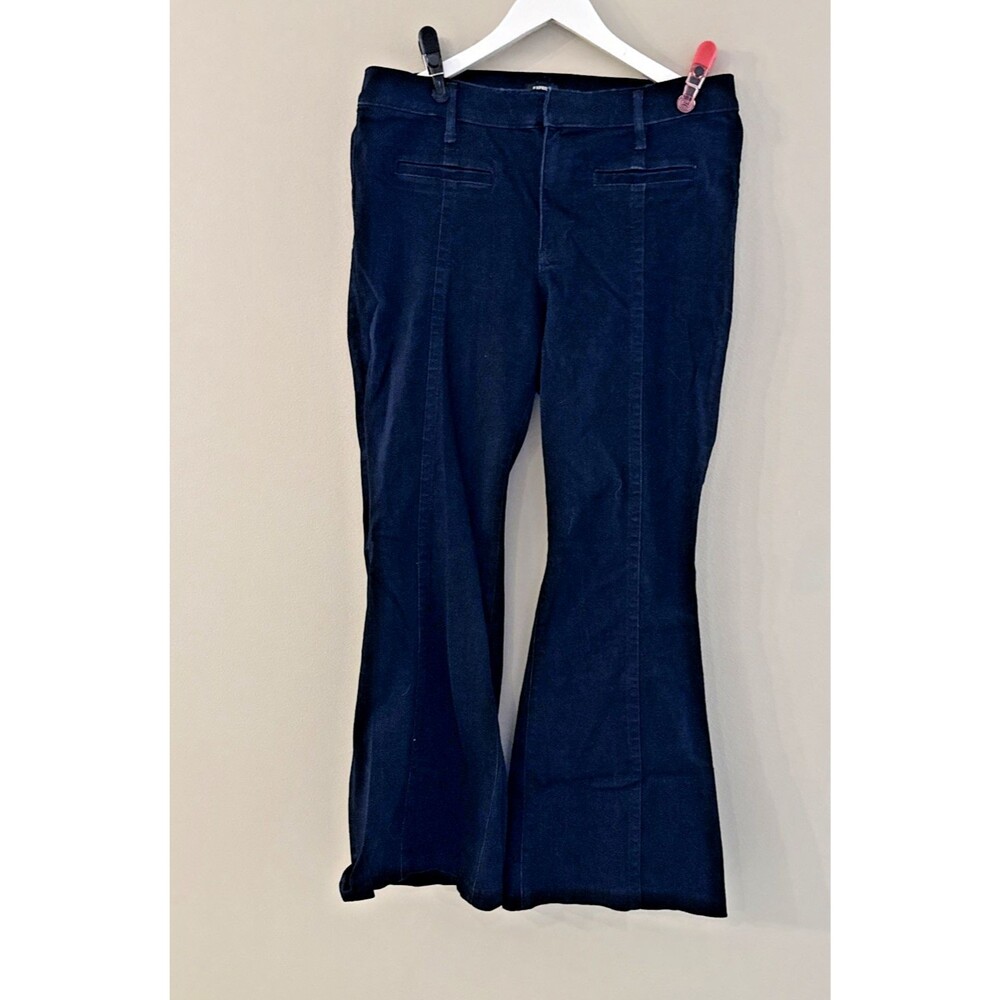 Express '70s Flare Mid Rise 14S Dark Denim Jeans
